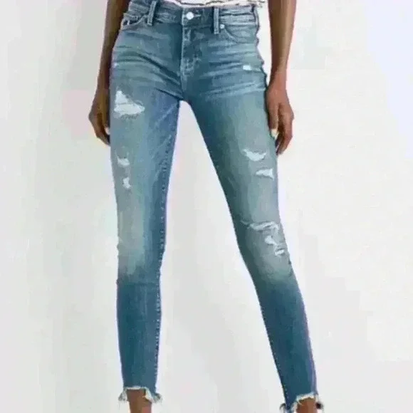 Lucky Brand Ava Mid Rise Skinny Jean Blue Via Alca - Picture 1 of 4